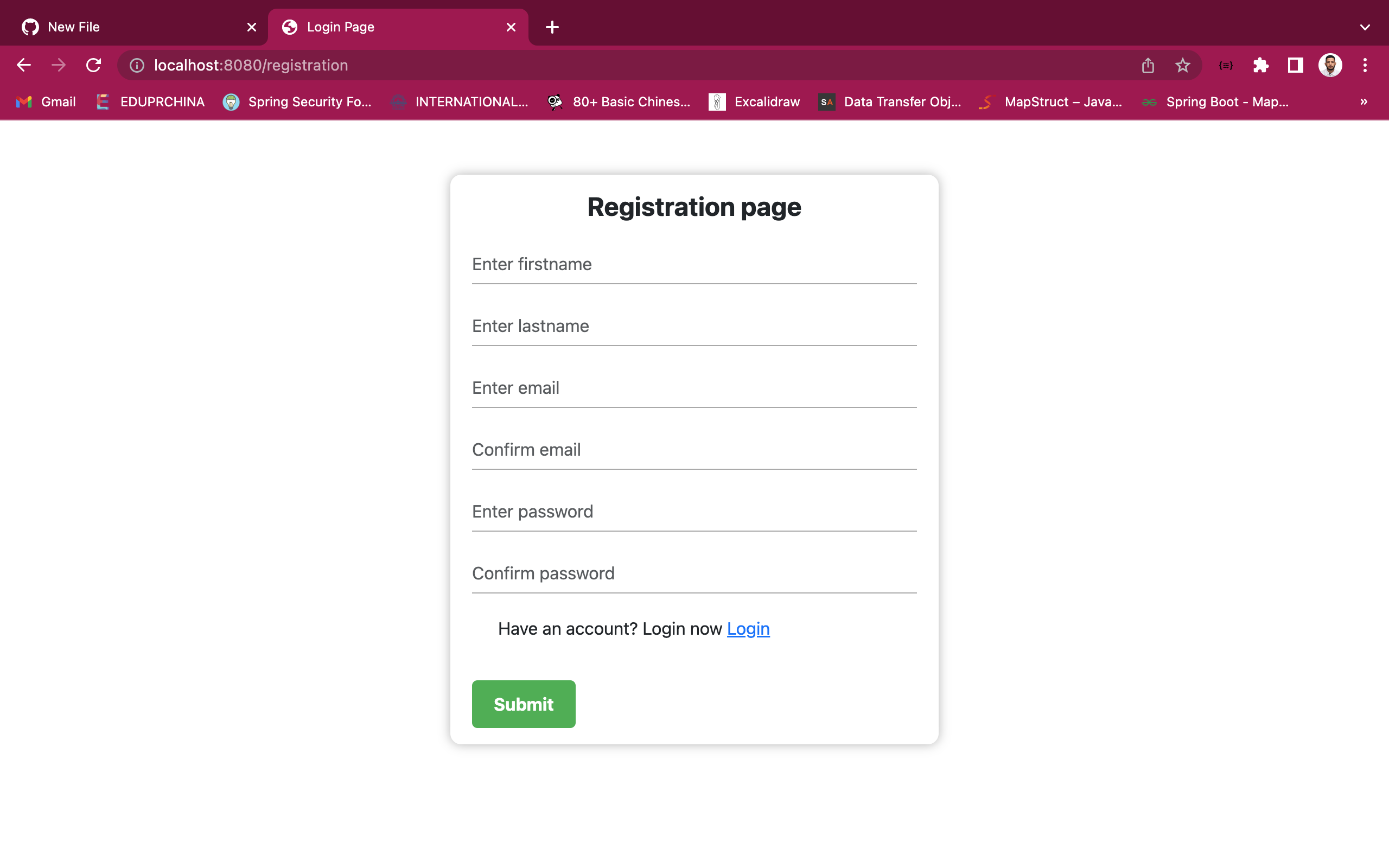 Complete Spring Boot Web application